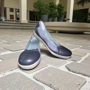 CLOUD women leather/with corduroy light blue Leather Loafers